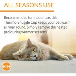 K&H Pet Products Thermo-Snuggle Cup Bomber Heated Dog & Cat Bed -Blue Buffalo || ROYAL CANIN || Wellness Sales 199100 PT2. AC SS1800 V1647909133