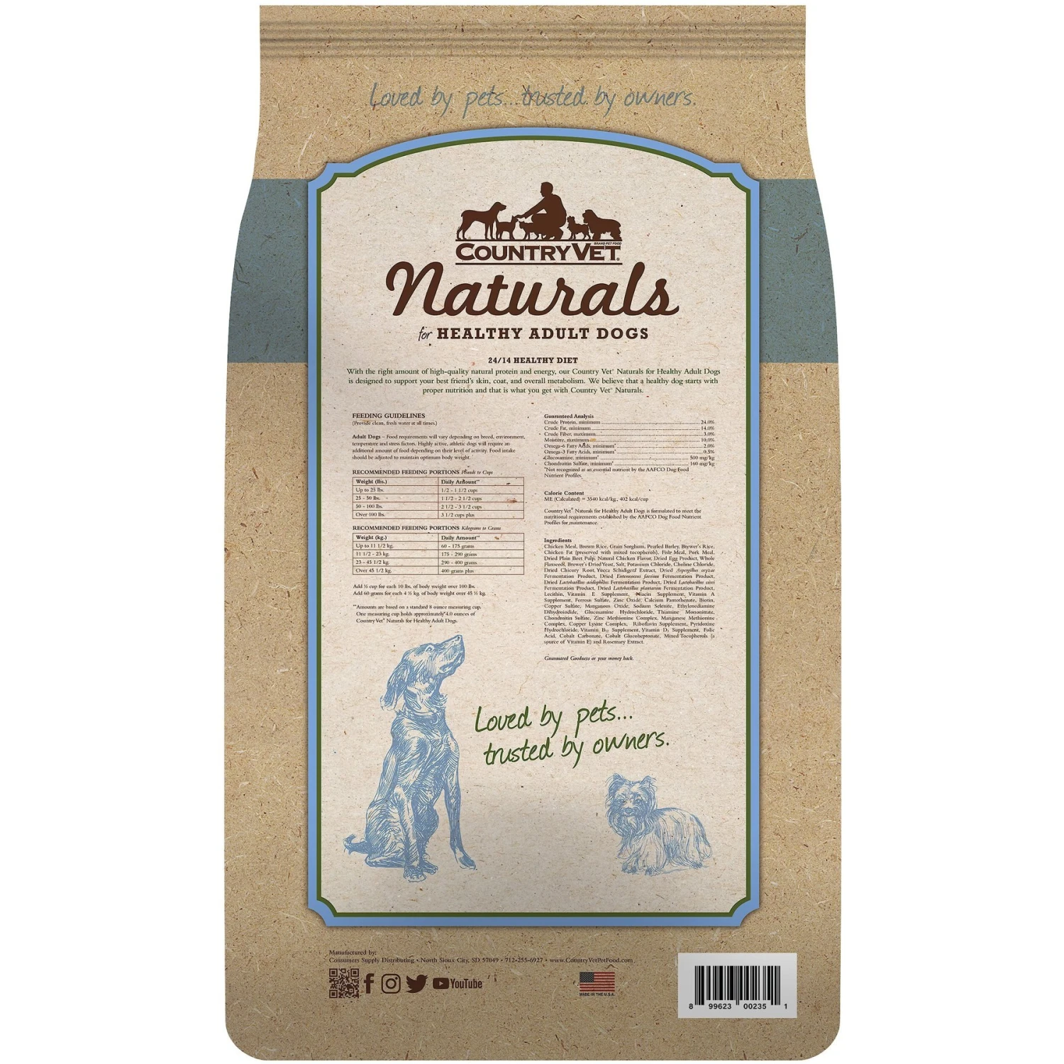 Country Vet Naturals 24/14 Healthy Diet Dry Dog Food 4 Country Vet Naturals 24/14 Healthy Diet Dry Dog Food - Image 2