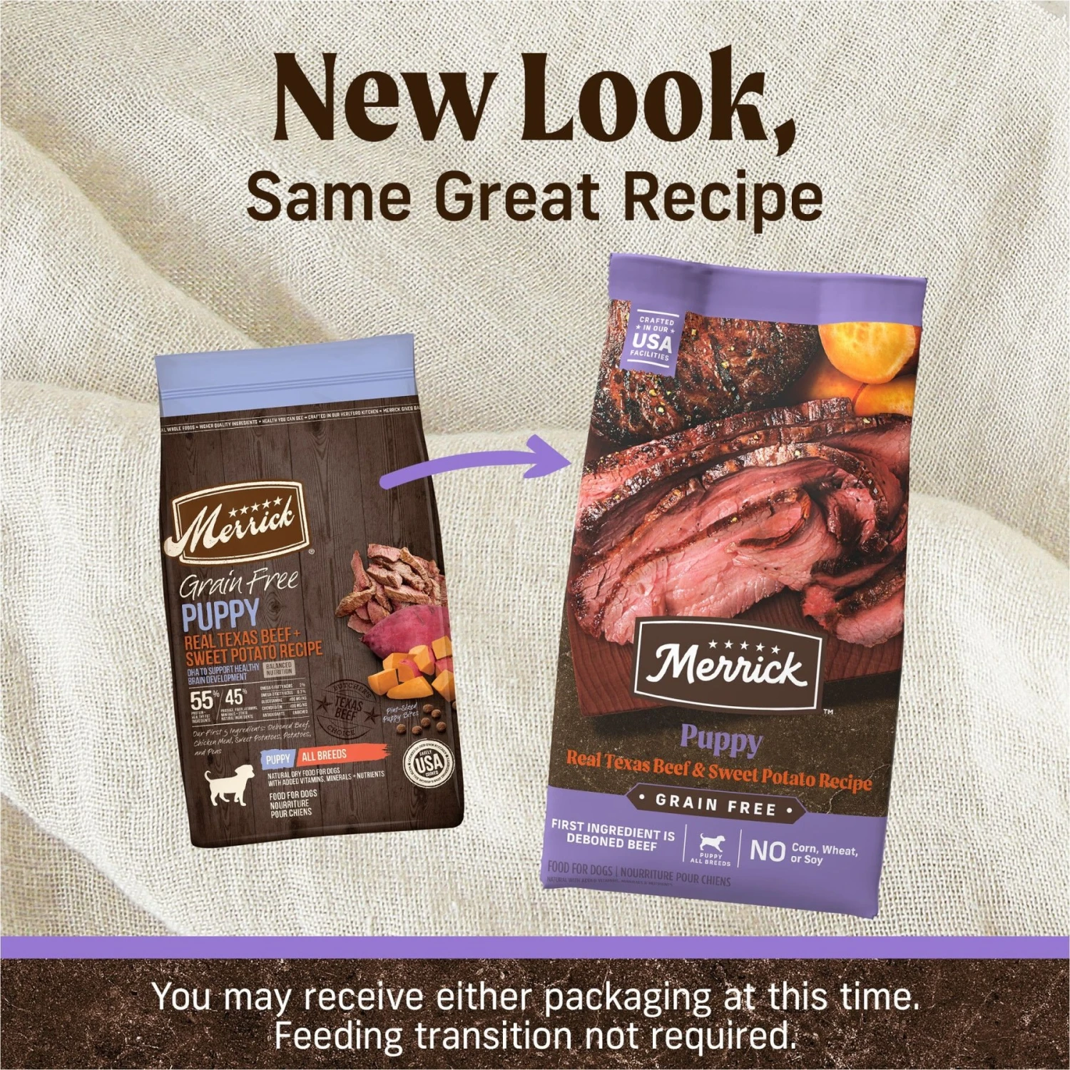 Merrick Grain-Free Dry Puppy Food Real Beef & Sweet Potato Recipe 4 Merrick Grain-Free Dry Puppy Food Real Beef & Sweet Potato Recipe - Image 2