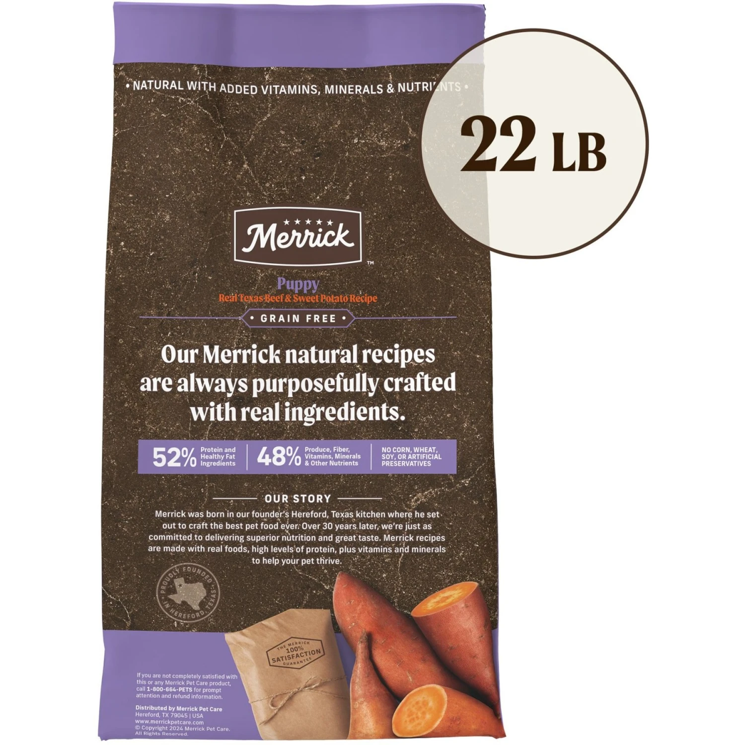 Merrick Grain-Free Dry Puppy Food Real Beef & Sweet Potato Recipe 5 Merrick Grain-Free Dry Puppy Food Real Beef & Sweet Potato Recipe - Image 3