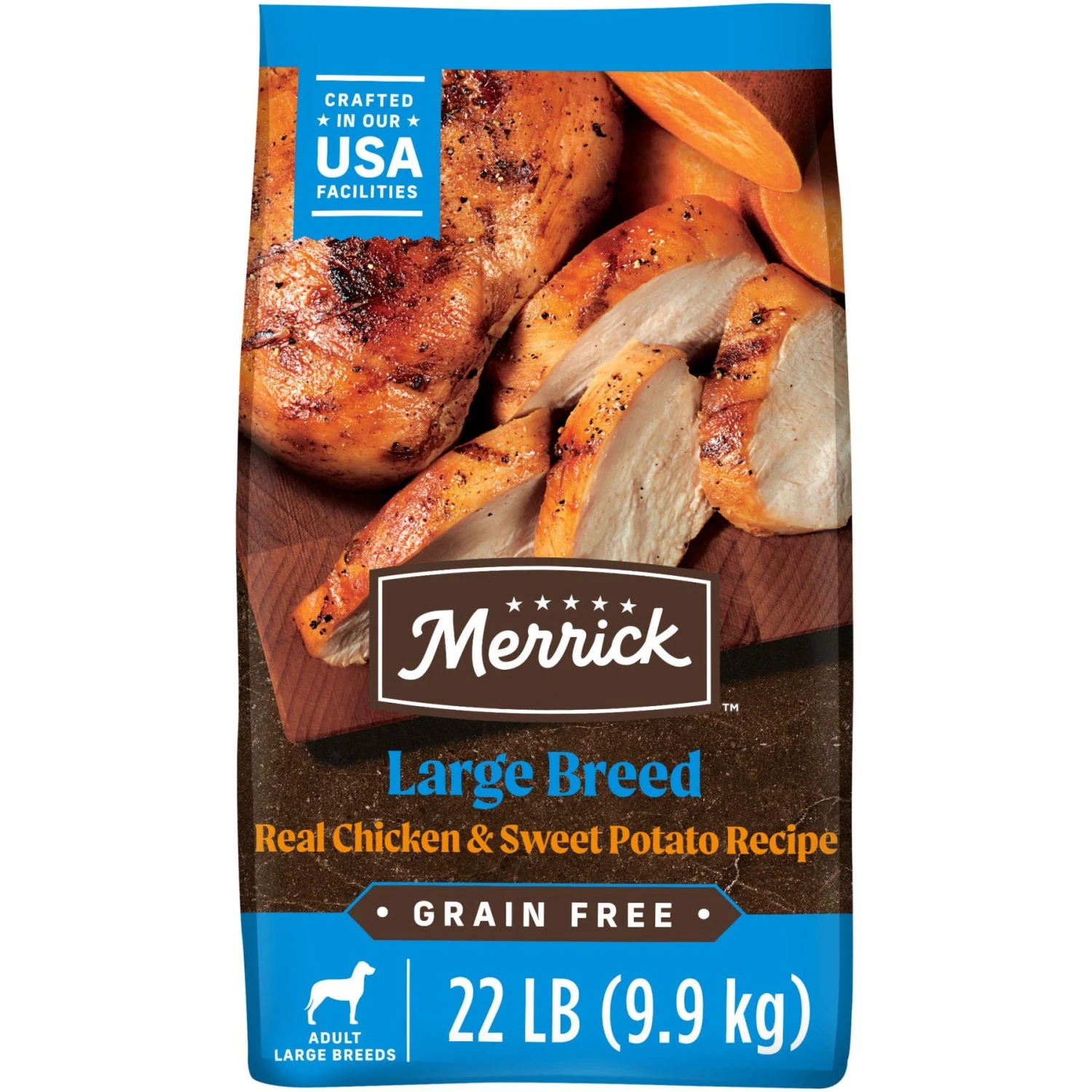 Merrick Grain-Free Large Breed Dry Dog Food Real Chicken & Sweet Potato Recipe 3 Merrick Grain-Free Large Breed Dry Dog Food Real Chicken & Sweet Potato Recipe