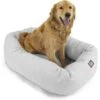 Majestic Pet Palette Heathered Bagel Bolster Dog Bed -Blue Buffalo || ROYAL CANIN || Wellness Sales 201328 MAIN. AC SS1800 V1585763809