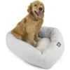 Majestic Pet Palette Heathered Sherpa Bagel Bolster Dog Bed