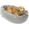 Majestic Pet Velvet Bagel Bolster Dog Bed -Blue Buffalo || ROYAL CANIN || Wellness Sales 201393 MAIN. AC SS1800 V1585763769