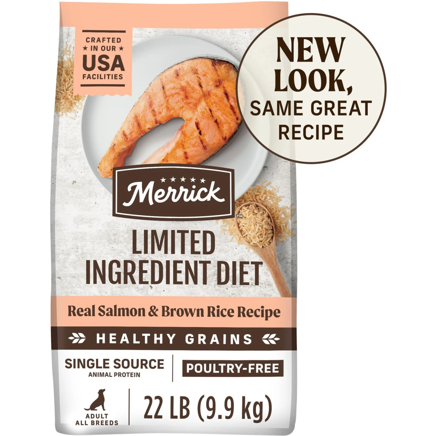 Merrick Limited Ingredient Diet Real Salmon & Brown Rice Recipe With Healthy Grains Dry Dog Food 3 Merrick Limited Ingredient Diet Real Salmon & Brown Rice Recipe With Healthy Grains Dry Dog Food