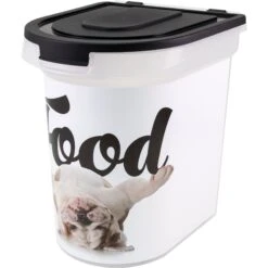 Paw Prints Bulldog Pet Food Storage Container, 26-lb -Blue Buffalo || ROYAL CANIN || Wellness Sales 206532 PT4. AC SS1800 V1571924351