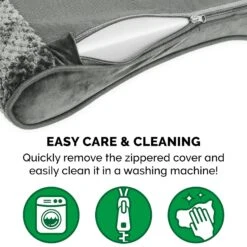 FurHaven Minky Plush Luxe Lounger Orthopedic Cat & Dog Bed With Removable Cover -Blue Buffalo || ROYAL CANIN || Wellness Sales 206687 PT8. AC SS1800 V1625263359