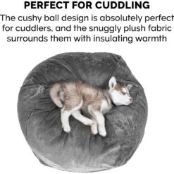 FurHaven Plush Ball Pillow Dog Bed With Removable Cover -Blue Buffalo || ROYAL CANIN || Wellness Sales 206757 PT7. AC SS1800 V1617150108