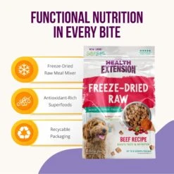 Health Extension Super Bites Beef Recipe Freeze-Dried Raw Dog Food Mixer -Blue Buffalo || ROYAL CANIN || Wellness Sales 209695 PT2. AC SS1800 V1700515629