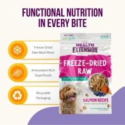 Health Extension Super Bites Salmon Recipe Freeze-Dried Raw Dog Food Mixer -Blue Buffalo || ROYAL CANIN || Wellness Sales 209699 PT2. AC SS1800 V1595617274