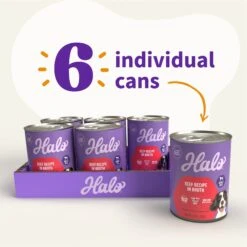 Halo Holistic Beef Recipe In Broth Adult Wet Dog Food -Blue Buffalo || ROYAL CANIN || Wellness Sales 209769 PT5. AC SS1800 V1698766660