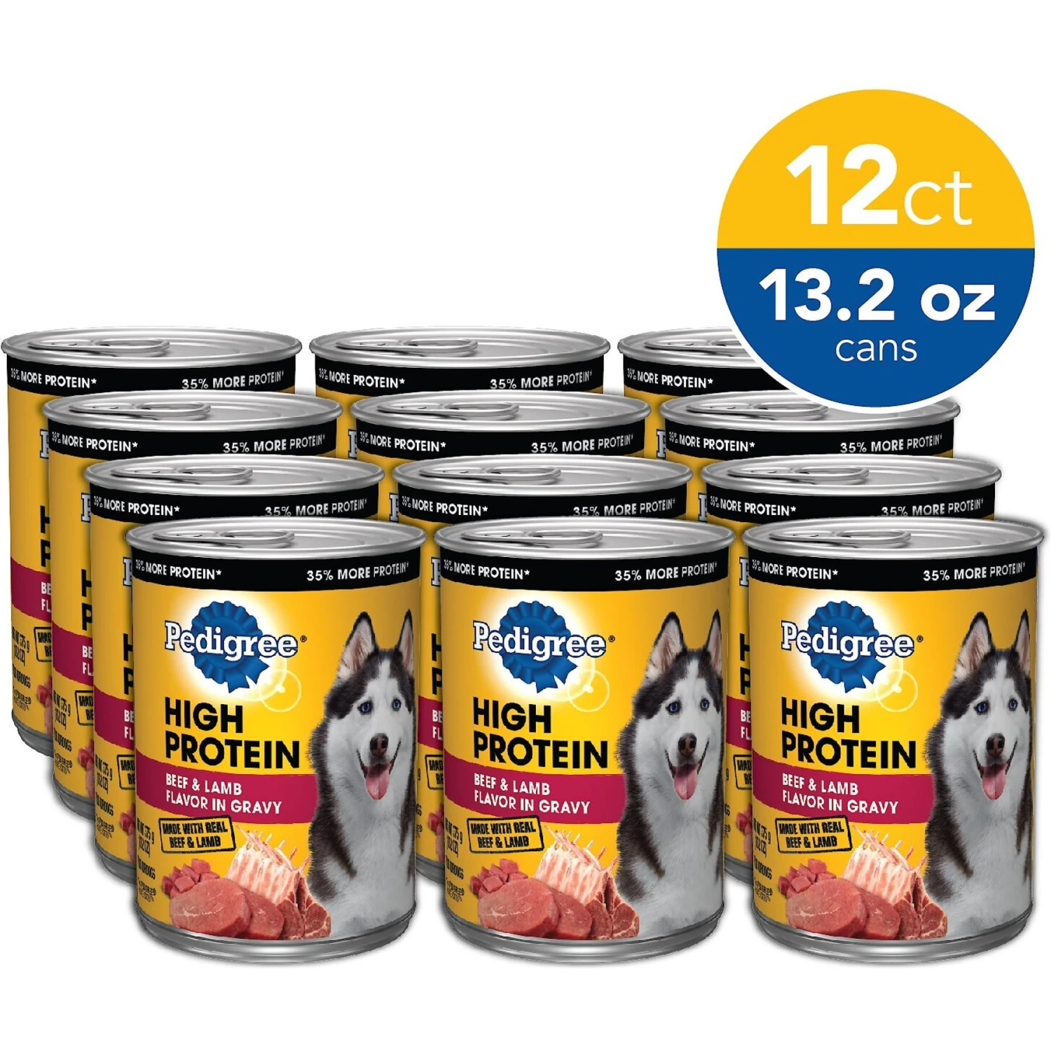 Pedigree High Protein Beef & Lamb Flavor In Gravy Canned Dog Food 5 Pedigree High Protein Beef & Lamb Flavor In Gravy Canned Dog Food - Image 3
