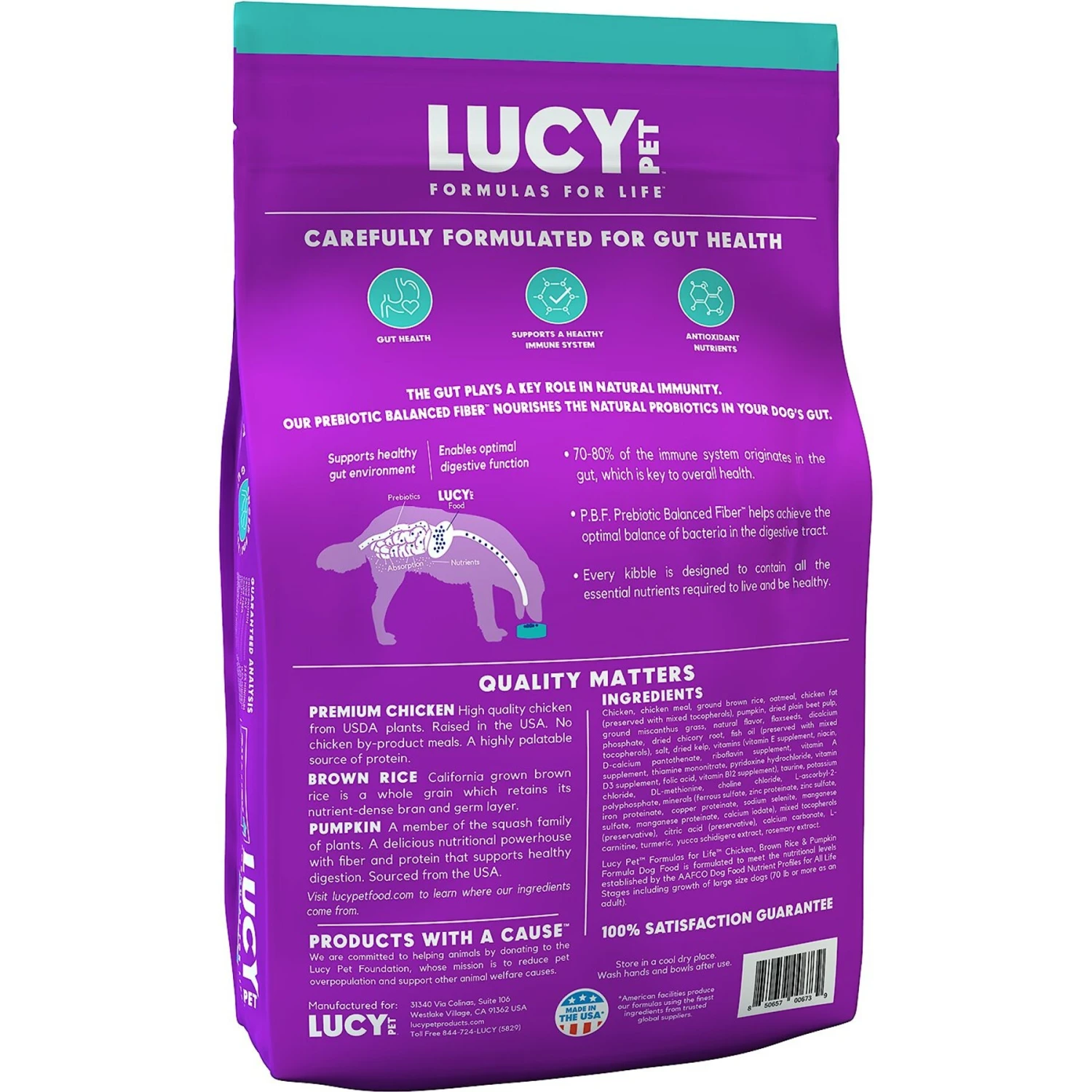 Lucy Pet Products Limited Ingredient Diet Chicken, Brown Rice & Pumpkin Formula Dry Dog Food 4 Lucy Pet Products Limited Ingredient Diet Chicken, Brown Rice & Pumpkin Formula Dry Dog Food - Image 2