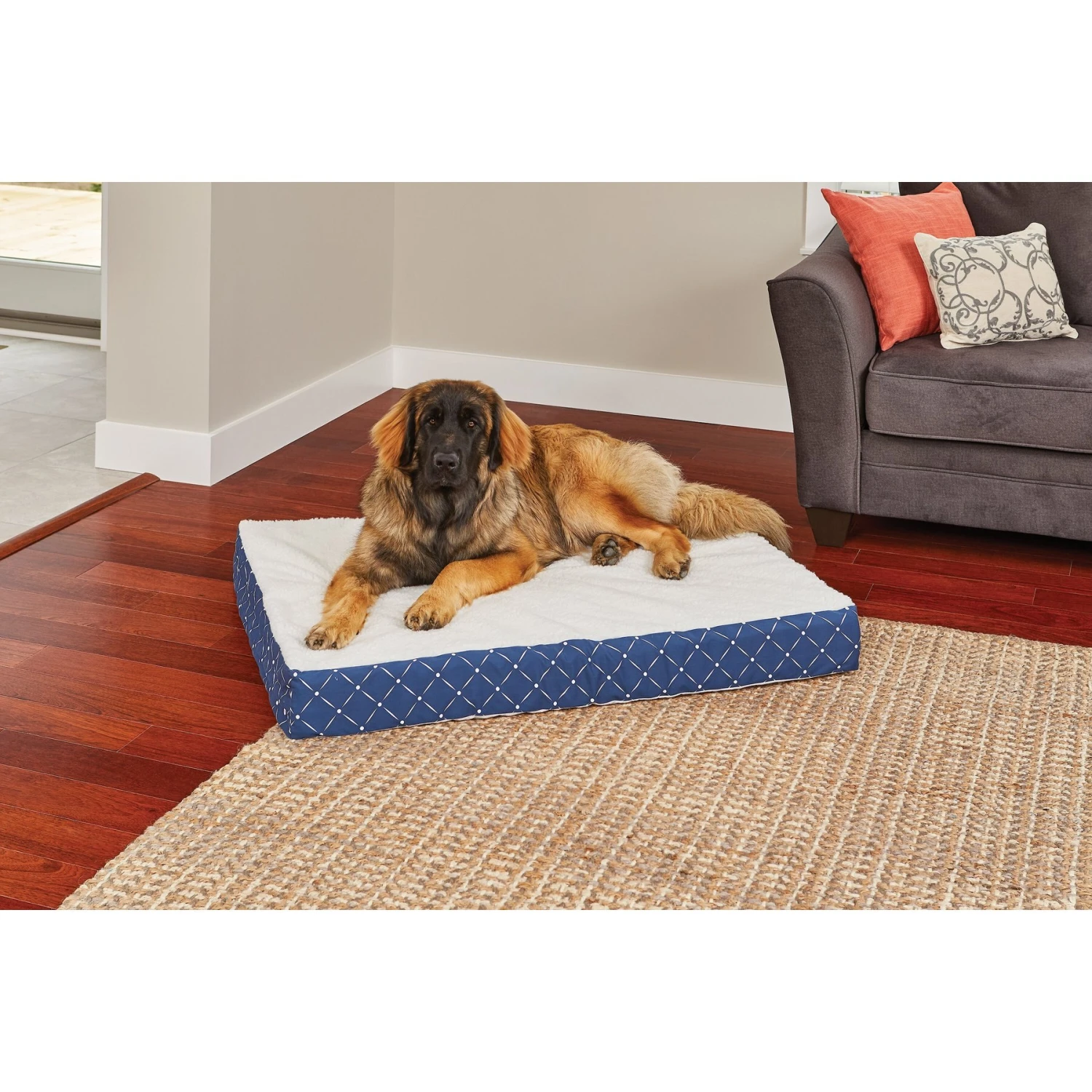 MidWest QuietTime Couture Donovan Orthopedic Pillow Dog Bed With Removable Cover 4 MidWest QuietTime Couture Donovan Orthopedic Pillow Dog Bed With Removable Cover - Image 2
