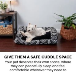 FurHaven Southwest Kilim Bolster Cat & Dog Bed -Blue Buffalo || ROYAL CANIN || Wellness Sales 213485 PT5. AC SS1800 V1586539341