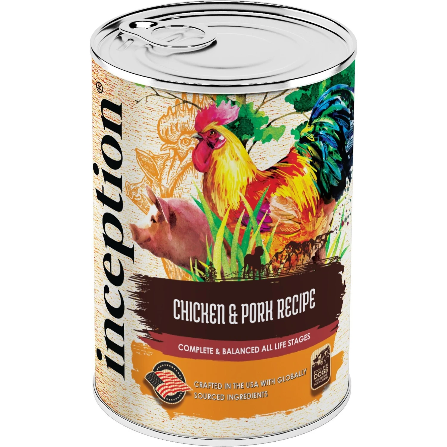 Inception Chicken & Pork Recipe Canned Dog Food, 13-oz, Case Of 12 3 Inception Chicken & Pork Recipe Canned Dog Food, 13-oz, Case Of 12