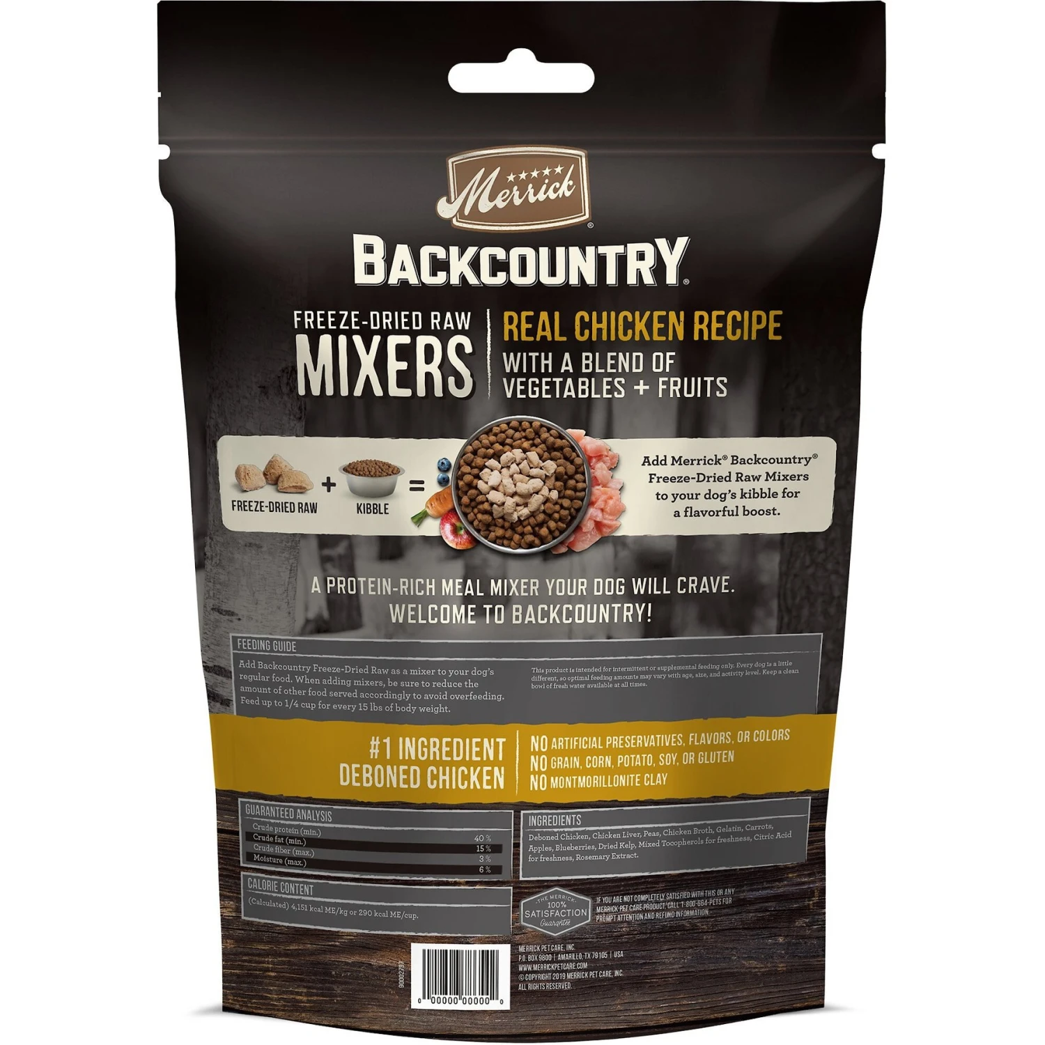 Merrick Backcountry Freeze-Dried Raw Real Chicken Recipe Grain-Free Freeze-Dried Dog Food 4 Merrick Backcountry Freeze-Dried Raw Real Chicken Recipe Grain-Free Freeze-Dried Dog Food - Image 2