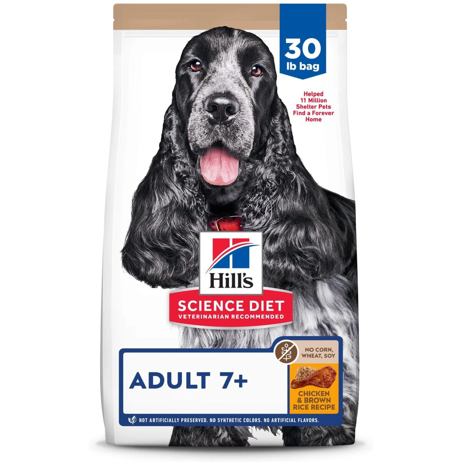 Hill's Science Diet Adult 7+ Chicken & Brown Rice Recipe Dry Dog Food 3 Hill's Science Diet Adult 7+ Chicken & Brown Rice Recipe Dry Dog Food