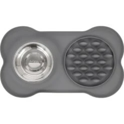 Frisco Silicone Slow Feeder Mat With Stainless Steel Bowl -Blue Buffalo || ROYAL CANIN || Wellness Sales 215983 PT3. AC SS1800 V1591020073