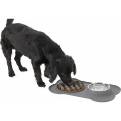 Frisco Silicone Slow Feeder Mat With Stainless Steel Bowl -Blue Buffalo || ROYAL CANIN || Wellness Sales 215983 PT5. AC SS1800 V1605666752