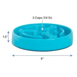 Frisco Bone Shaped Ridges Slow Feed Bowl -Blue Buffalo || ROYAL CANIN || Wellness Sales 216041 PT1. AC SS1800 V1600374406