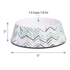 Frisco Chevron Brushed Melamine Bowl -Blue Buffalo || ROYAL CANIN || Wellness Sales 216059 PT1. AC SS1800 V1600374248