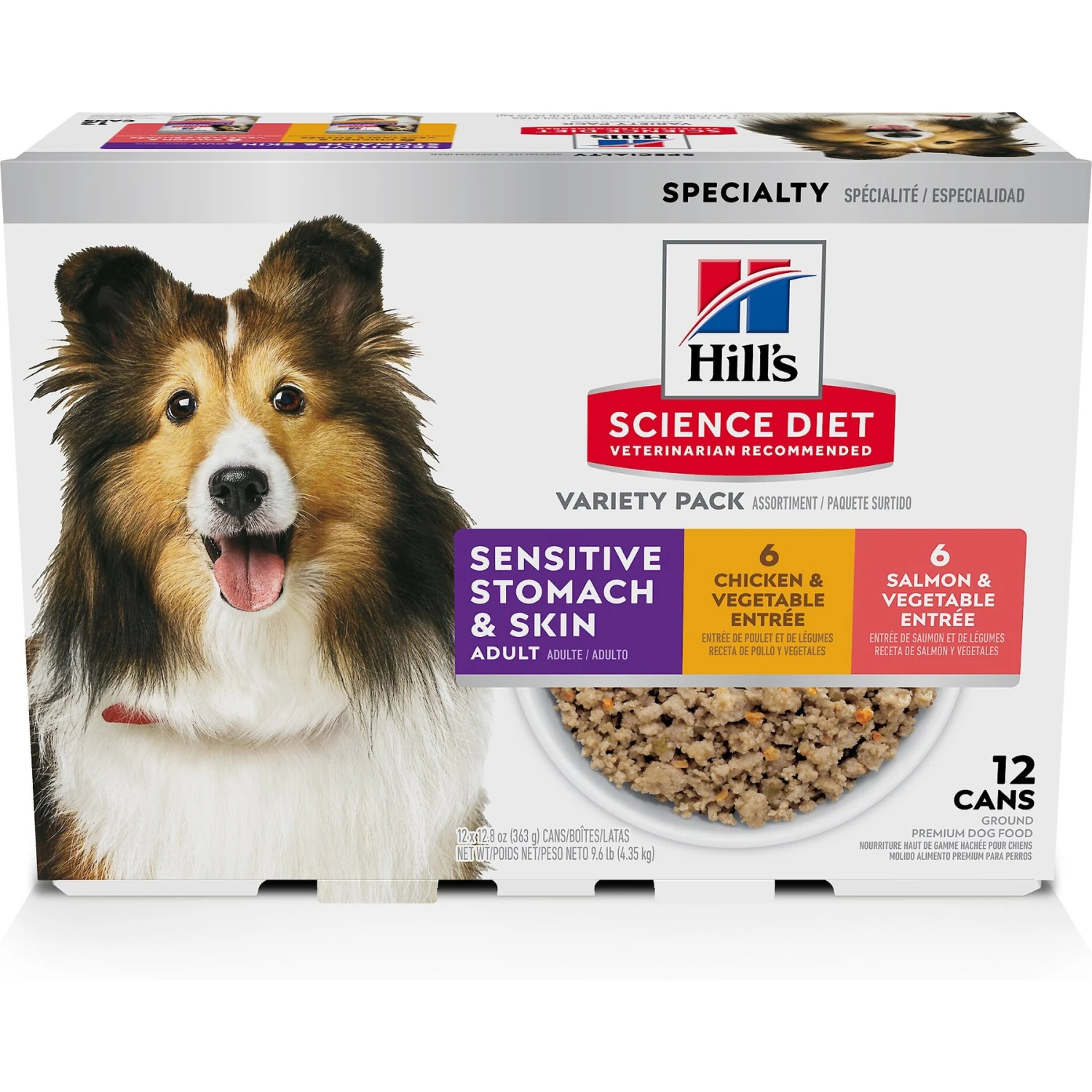 Hill's Science Diet Sensitive Stomach & Skin Variety Pack Adult Canned Dog Food 3 Hill's Science Diet Sensitive Stomach & Skin Variety Pack Adult Canned Dog Food