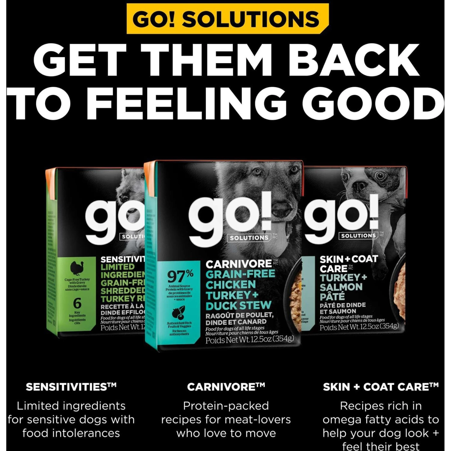 Go! Solutions Carnivore Grain-Free Chicken, Turkey & Duck Stew Dog Food 6 Go! Solutions Carnivore Grain-Free Chicken, Turkey & Duck Stew Dog Food - Image 4