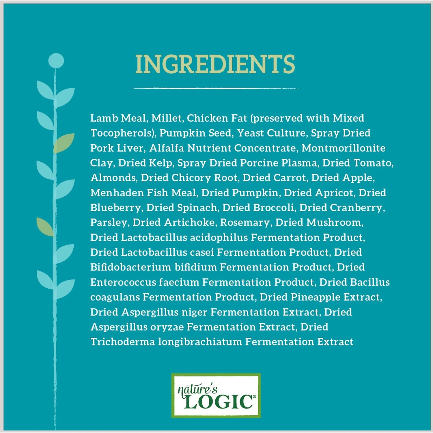 Nature's Logic Canine Lamb Meal Feast All Life Stages Dry Dog Food 8 Nature's Logic Canine Lamb Meal Feast All Life Stages Dry Dog Food - Image 6