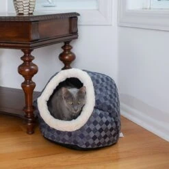 Armarkat Cuddle Cave Dog & Cat Bed, Blue Checkered -Blue Buffalo || ROYAL CANIN || Wellness Sales 219068 PT4. AC SS1800 V1603334199