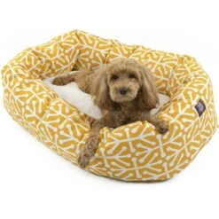 Majestic Pet Aruba Sherpa Bagel Bolster Cat & Dog Bed