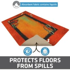 Drymate Red Border Red Dog House Dog Bowl Place Mat -Blue Buffalo || ROYAL CANIN || Wellness Sales 222059 PT3. AC SS1800 V1651162889