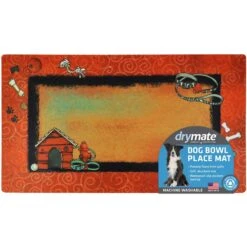 Drymate Red Border Red Dog House Dog Bowl Place Mat -Blue Buffalo || ROYAL CANIN || Wellness Sales 222059 PT5. AC SS1800 V1657656279