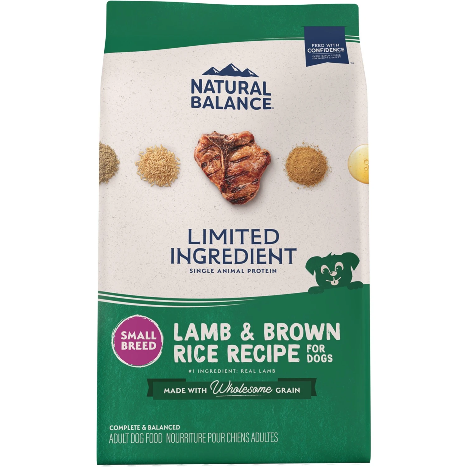 Natural Balance Limited Ingredient Lamb & Brown Rice Small Breed Bites Recipe Dry Dog Food 3 Natural Balance Limited Ingredient Lamb & Brown Rice Small Breed Bites Recipe Dry Dog Food