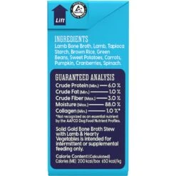 Solid Gold Bone Broth Stew With Lamb & Hearty Vegetables Whole Grain Dog Food Topper, 11-oz Box -Blue Buffalo || ROYAL CANIN || Wellness Sales 222455 PT2. AC SS1800 V1582736893