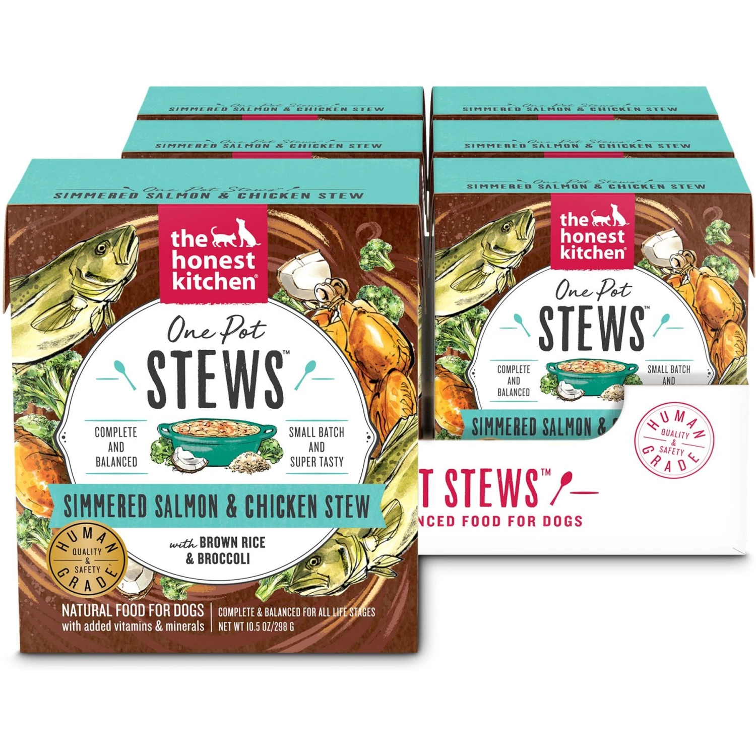 The Honest Kitchen One Pot Stew Simmered Salmon & Chicken Stew Wet Dog Food, 10.5-oz, Case Of 6 3 The Honest Kitchen One Pot Stew Simmered Salmon & Chicken Stew Wet Dog Food, 10.5-oz, Case Of 6