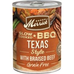 Merrick Grain-Free Wet Dog Food Slow-Cooked BBQ Texas Style With Braised Beef
