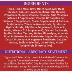 Zignature Select Cuts Lamb & Lamb Meal Formula Dry Dog Food -Blue Buffalo || ROYAL CANIN || Wellness Sales 226665 pt5. AC SS1800 V1584465076