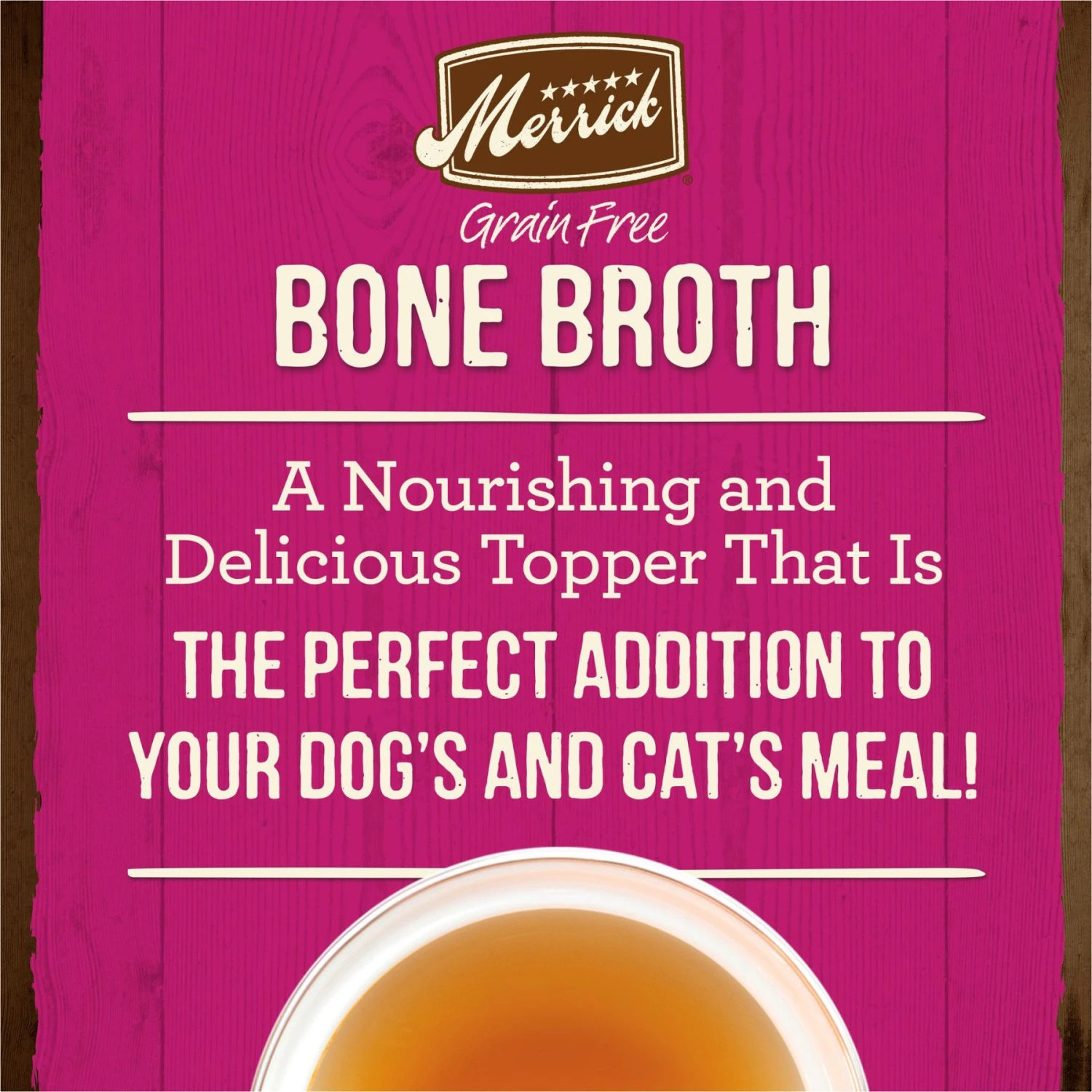 Merrick Turkey Bone Broth Grain-Free Wet Dog Food Topper 4 Merrick Turkey Bone Broth Grain-Free Wet Dog Food Topper - Image 2