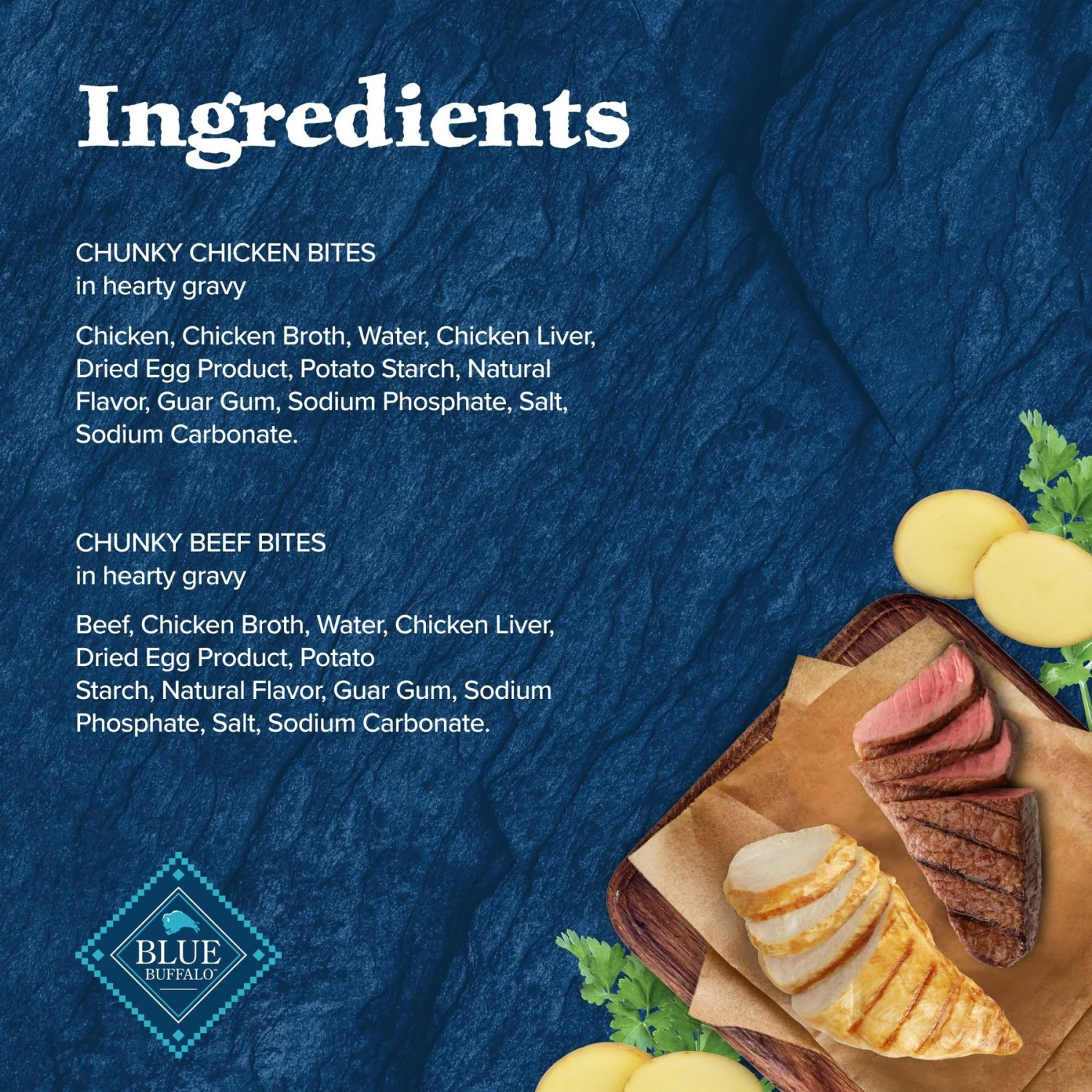 Blue Buffalo Wilderness Trail Toppers Wild Cuts Variety Pack Chunky Chicken & Beef Bites In Gravy Grain-Free Dog Food Topper, 3-oz, Pouch Of 12 7 Blue Buffalo Wilderness Trail Toppers Wild Cuts Variety Pack Chunky Chicken & Beef Bites In Gravy Grain-Free Dog Food Topper, 3-oz, Pouch Of 12 - Image 5