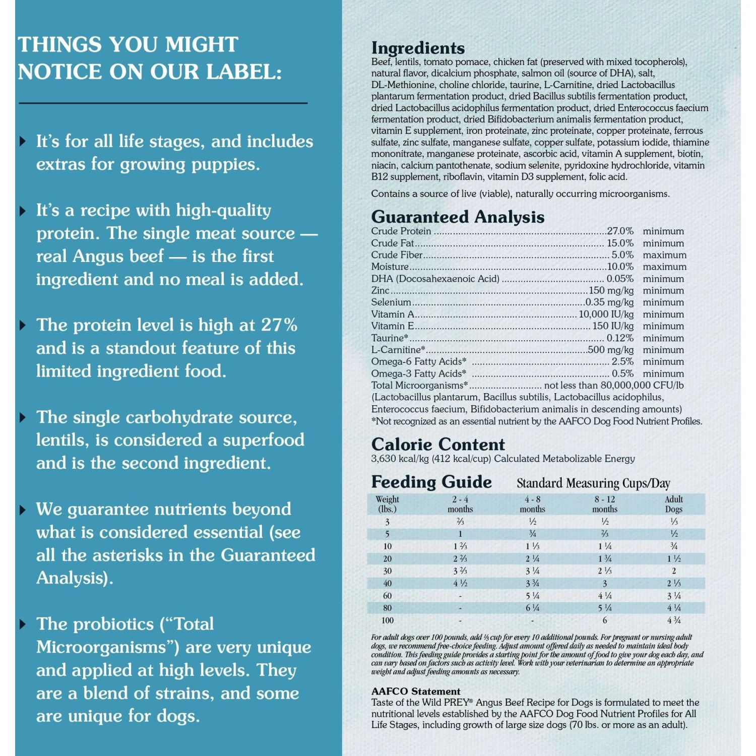 Taste Of The Wild PREY Angus Beef Recipe Limited Ingredient Recipe Dry Dog Food 5 Taste Of The Wild PREY Angus Beef Recipe Limited Ingredient Recipe Dry Dog Food - Image 3