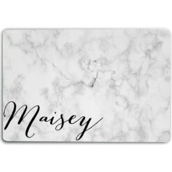 904 Custom Marbled Personalized Dog & Cat Placemat