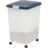 IRIS USA WeatherPro Airtight Dog, Cat, Bird & Other Pet Food Storage Bin Container With Attachable Casters -Blue Buffalo || ROYAL CANIN || Wellness Sales 231638 MAIN. AC SS1800 V1680803920