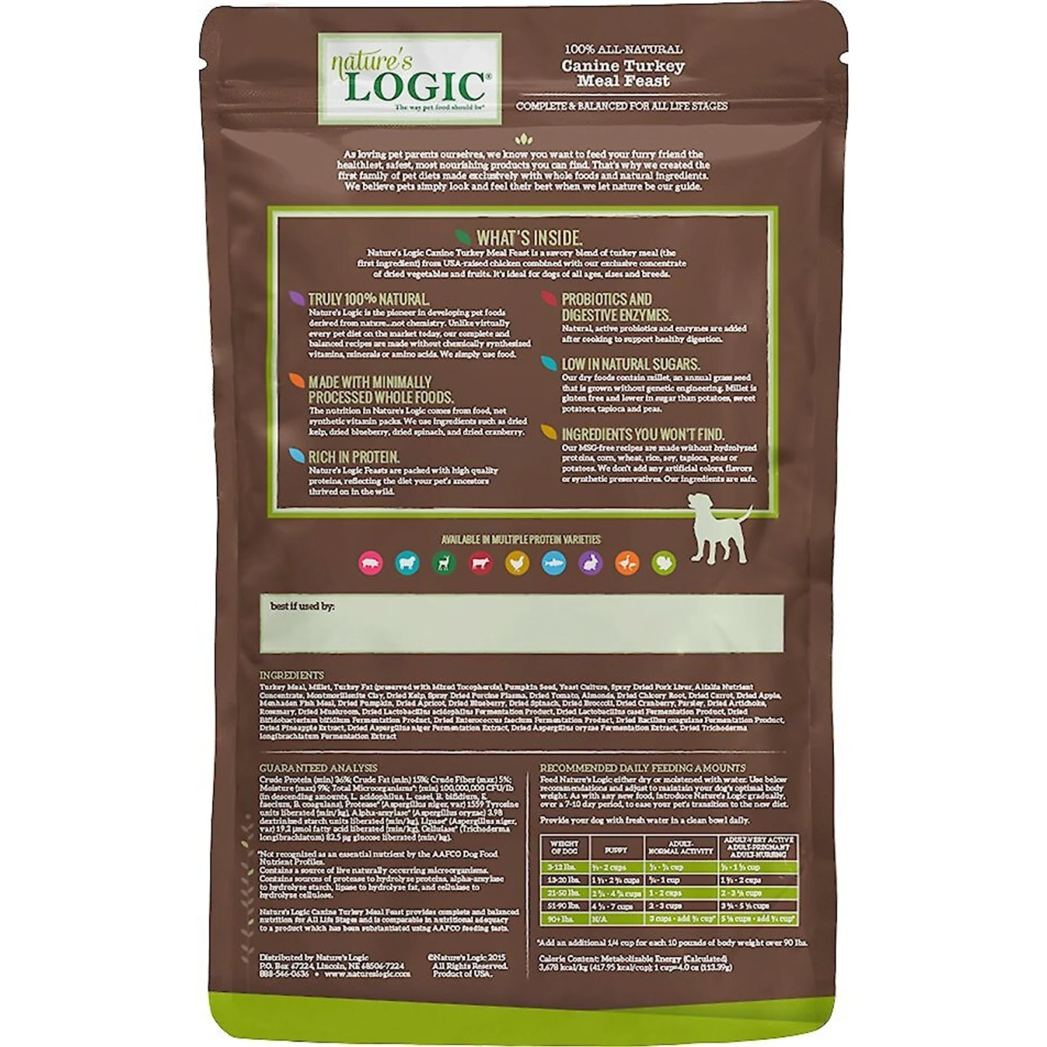 Nature's Logic Canine Turkey Meal Feast All Life Stages Dry Dog Food 5 Nature's Logic Canine Turkey Meal Feast All Life Stages Dry Dog Food - Image 3