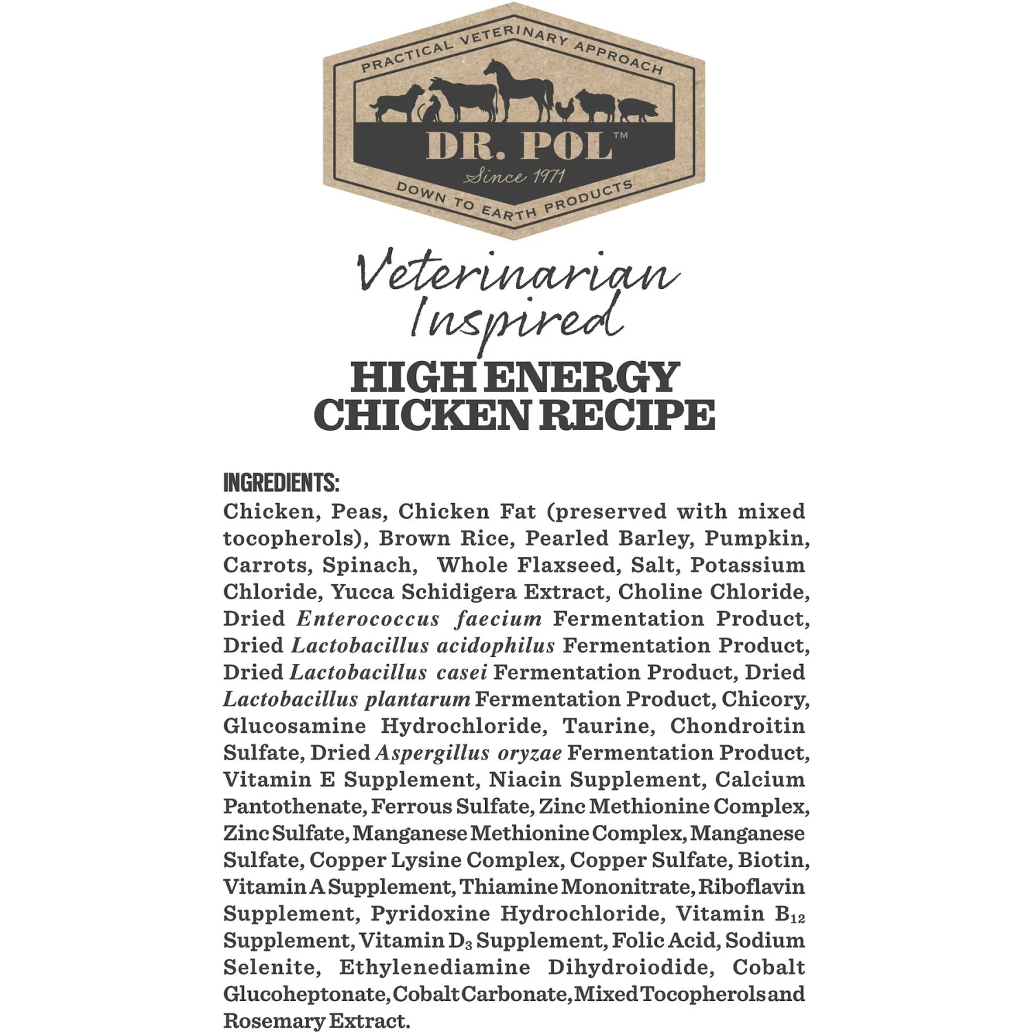 Dr. Pol High Energy Chicken Recipe Dry Dog Food 8 Dr. Pol High Energy Chicken Recipe Dry Dog Food - Image 6