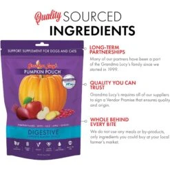 Grandma Lucy's Pumpkin Pouch Digestive Freeze-Dried Dog & Cat Food Topper, 6-oz Bag -Blue Buffalo || ROYAL CANIN || Wellness Sales 234284 PT3. AC SS1800 V1676647250