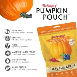 Grandma Lucy's Pumpkin Pouch Inflammation Freeze-Dried Dog & Cat Food Topper, 6-oz Bag 12 Grandma Lucy's Pumpkin Pouch Inflammation Freeze-Dried Dog & Cat Food Topper, 6-oz Bag -Blue Buffalo || ROYAL CANIN || Wellness Sales 234286 PT2. AC SS1800 V1676648055