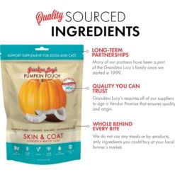 Grandma Lucy's Pumpkin Pouch Skin & Coat Freeze-Dried Dog & Cat Food Topper, 6-oz Bag -Blue Buffalo || ROYAL CANIN || Wellness Sales 234290 PT3. AC SS1800 V1676648054