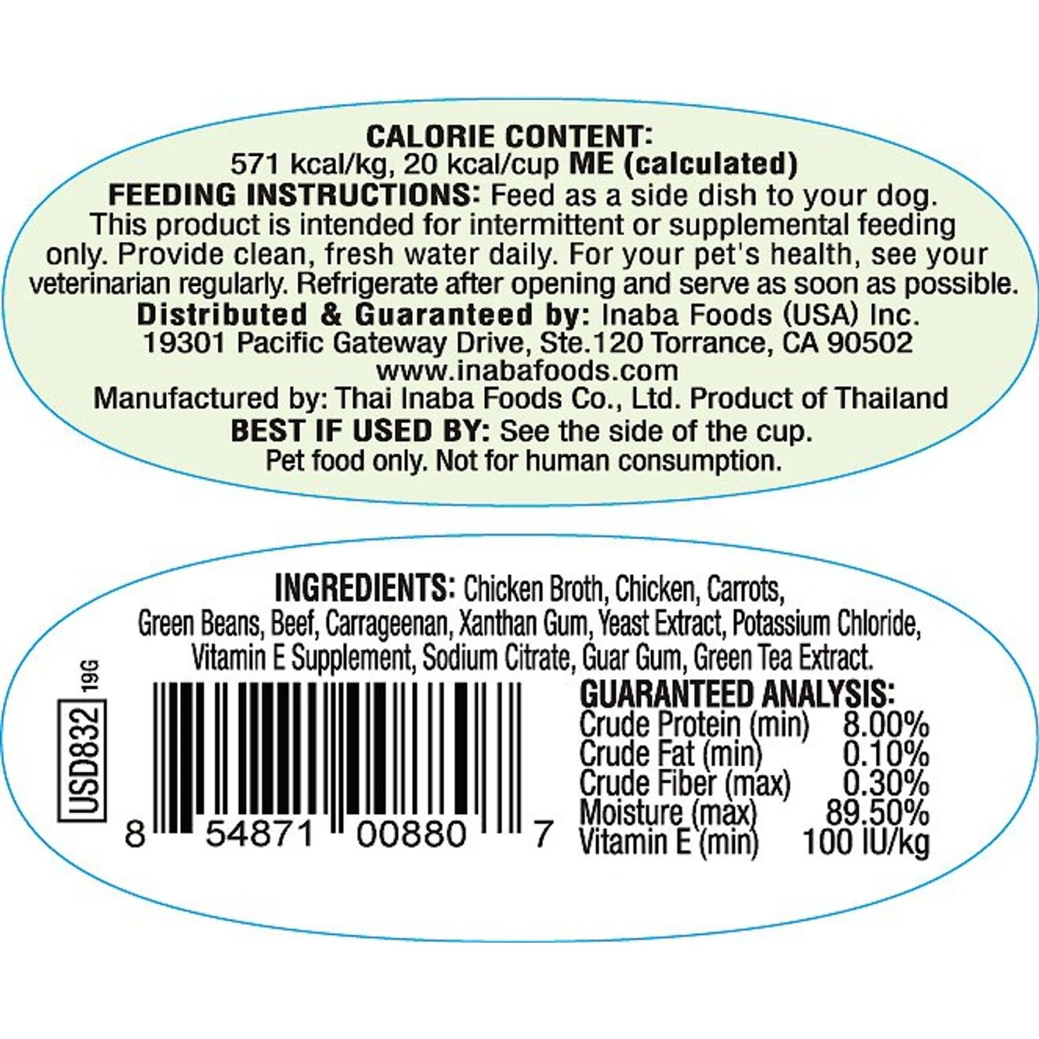 Inaba Twins Chicken With Vegetables & Beef Recipe Grain-Free Dog Food Topper, 1.23-oz, Pack Of 2 4 Inaba Twins Chicken With Vegetables & Beef Recipe Grain-Free Dog Food Topper, 1.23-oz, Pack Of 2 - Image 2