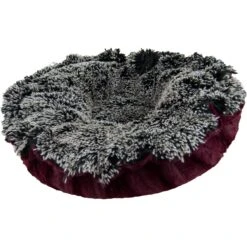 Bessie + Barnie Ultra Plush Luxury Shag Deluxe Lily Pod Reversible Pillow Cat & Dog Bed -Blue Buffalo || ROYAL CANIN || Wellness Sales 239101 PT2. AC SS1800 V1592590395